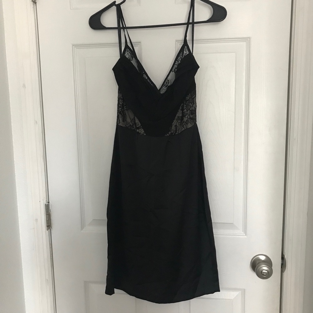 BCBGENERATION Slip Dress Black Lace Size 4